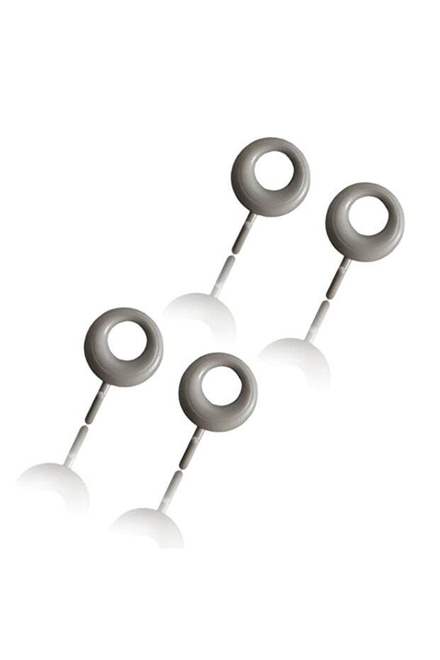 Grey No-Drill Adhesive Wall Hooks – 4 Pcs Waterproof Self-Stick Hooks for Towels, Coats, Robes – Ba