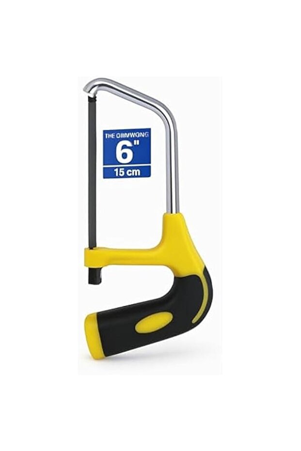 Fitto Yellow Handle Handsaw 15cm Blade - Compact Hand Saw for Wood, Pruning, DIY, Carpentry & Garde