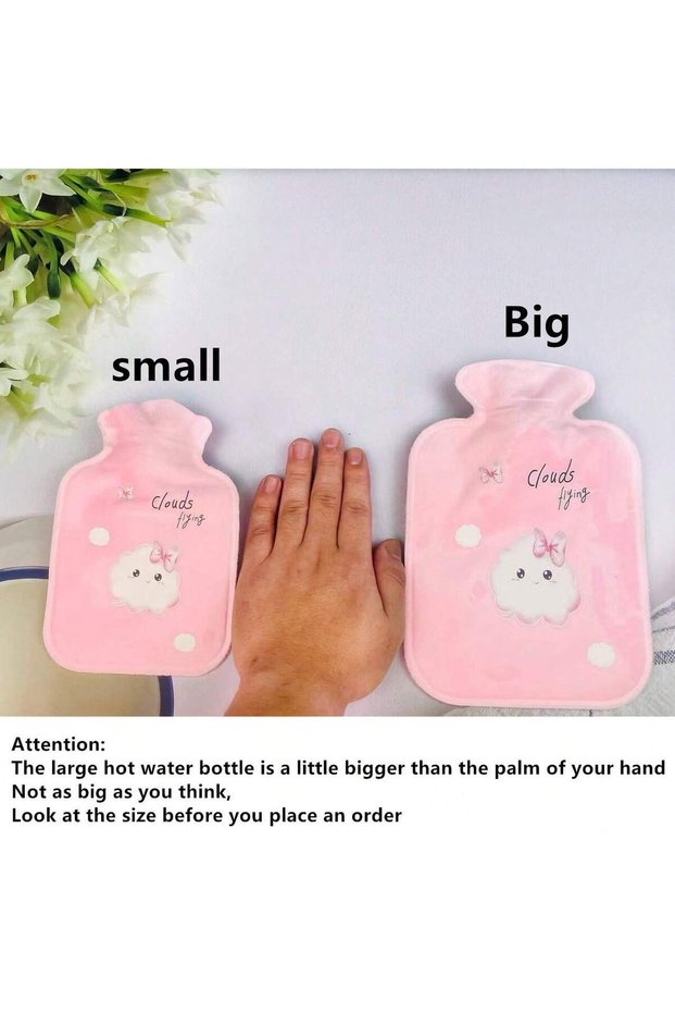 1pc 300ml Or 200ml Cartoon Thermal Water Bottle With Cap, Suitable As Hot Water Bag For Neck, Shoulder, Whole Body, Can Be Used For Both Hot And Cold, Best Gift For Children And Ladies