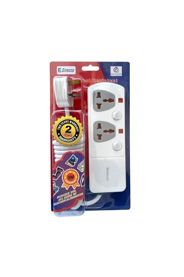 EXTENSION SOCKET 2 WAY 3M L063