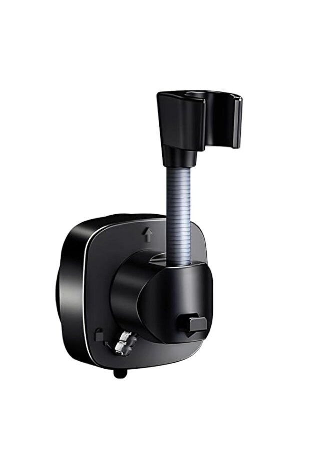 X spring Wall Mounted Shower Head Holder, with 360 Degree Rotation and Powerful Suction Cup, No Dri