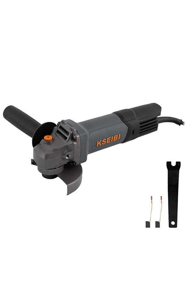 KSEIBI 711900 710W 11000 RPM Electric Angle Grinder with Adjustable Support Handle, 100 mm Disk Dia