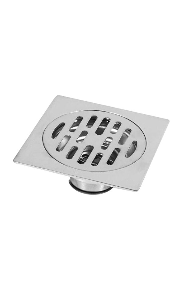 Joyzzz Stainless Steel Square Anti-Odor Floor Drain, 10cm Dimension, Sturdy Rustproof Silver Finish