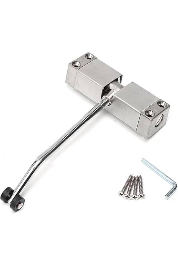 Joyzzz Automatic Door Closer, adjustable hydraulic buffer mechanism for interior residential doors,