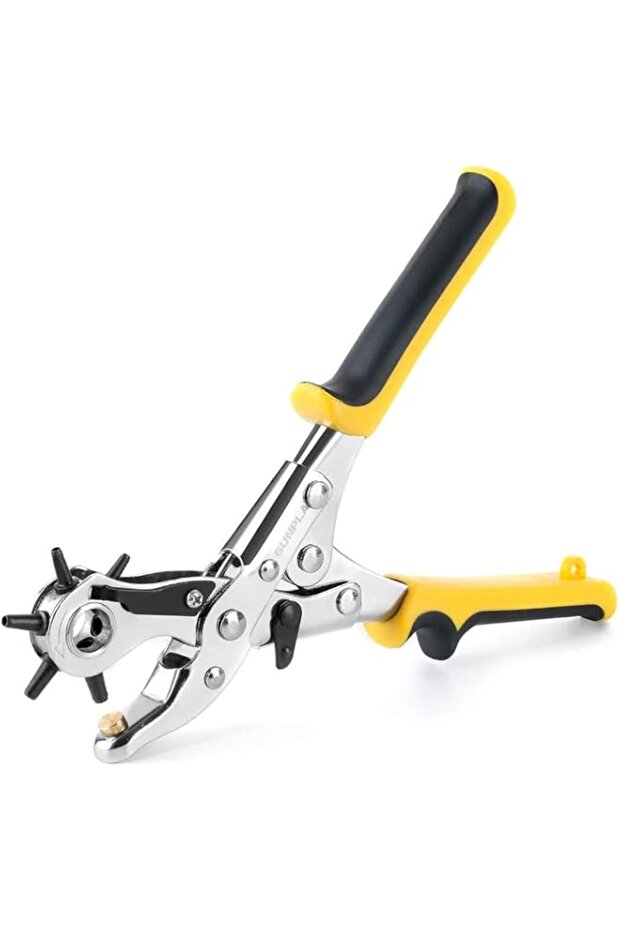 Gunpla Heavy Duty Leather Hole Punch Revolving Craft Puncher Hole Tool Punch Plier Grip Brass Pad,