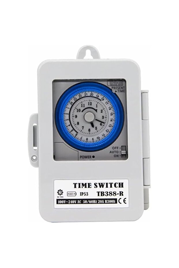 Timer Switch, Mechanical 24 Hours Timer Switch IP53 Rating Programmable Electrical Timer Switch Box