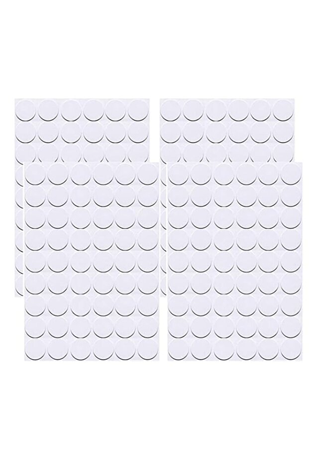 JCE Self-Adhesive Screw Hole Stickers,4-Table 54 in 1 Self-Adhesive Screw Covers Caps Dustproof Sti