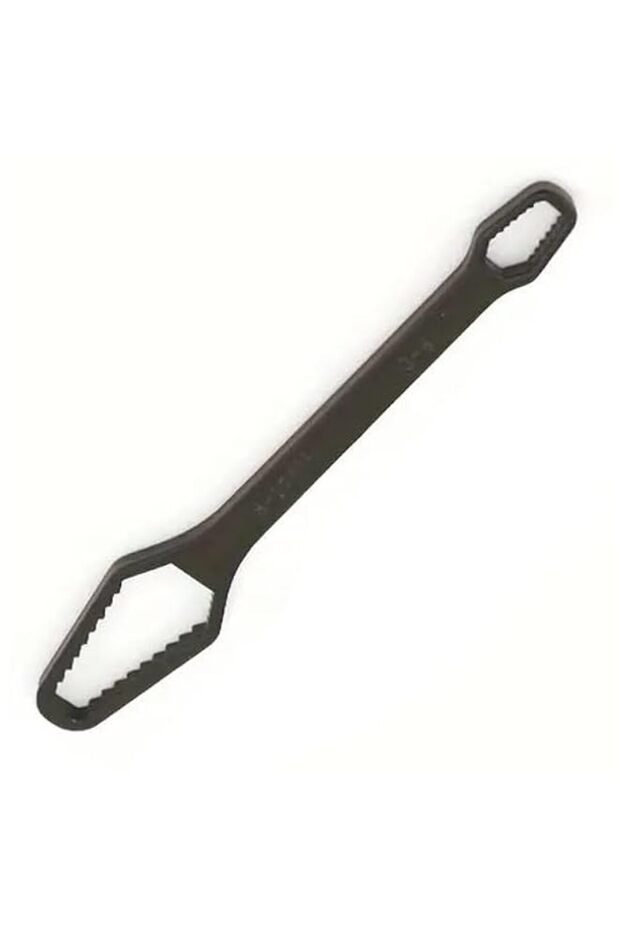 Versatile Black Torx Wrench, 5mm Thick, Adjustable & Self-Tightening, Dual-Head 3-17mm