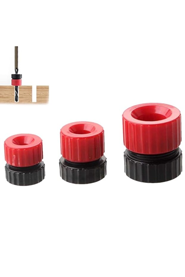 3 Pack Drill Depth Stop for Drill Bits,Adjustable Precise Drilling Tool for Woodworking,Constructio