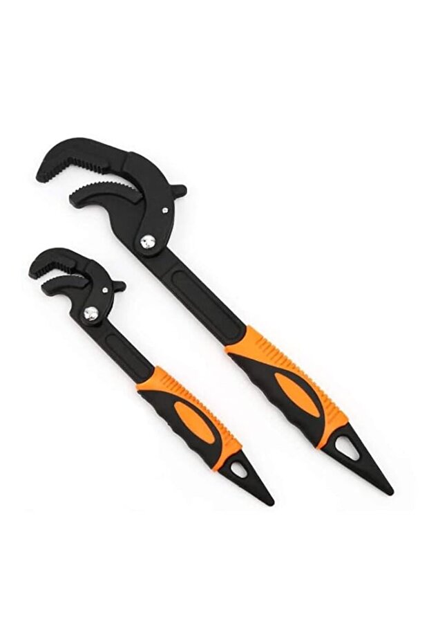 THE WHITE SHOP 2 Pcs,Multi-function Adjustable Pipe Wrench Set, Quick Self-Adjusting, Power Grip, P