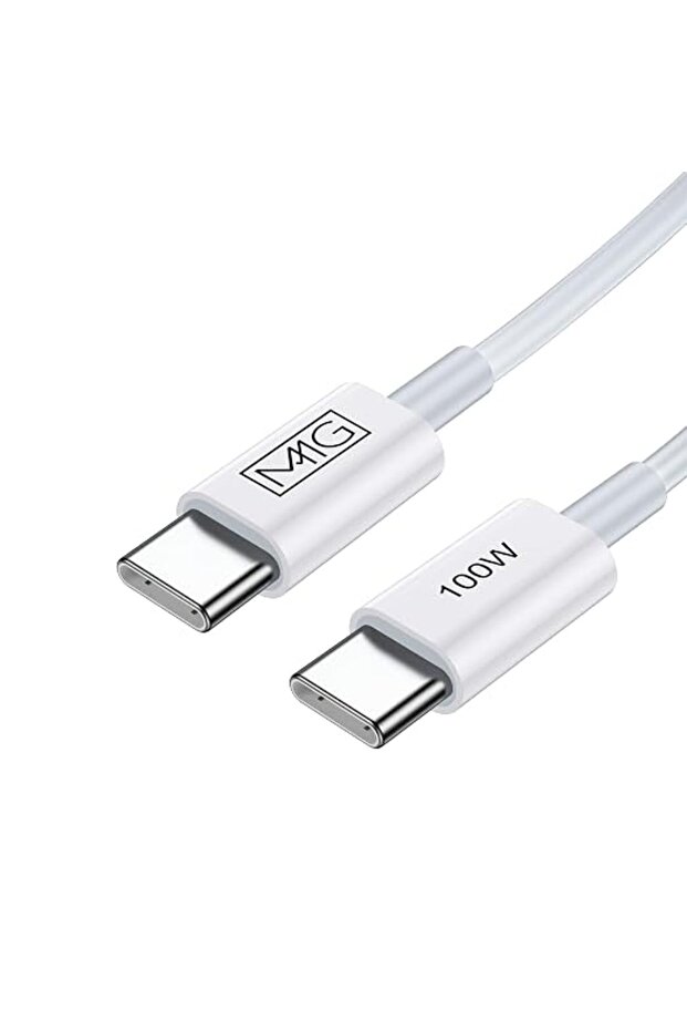ام ام جي كيبل USB-C الى USB-C من باور فلو (60 واط، 1 متر) - شحن سريع بي دي لماك بوك وايباد برو وسامس