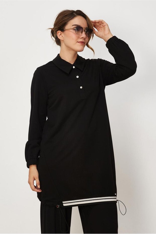 Shirt Collar Tracksuit Tunic 46772