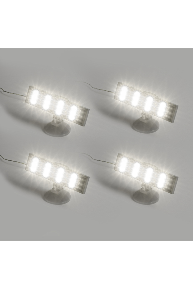 4pcs White Light 4pcs Building Block Light Set RGB LED for Bricks High Brightness Ideal Spotlights f