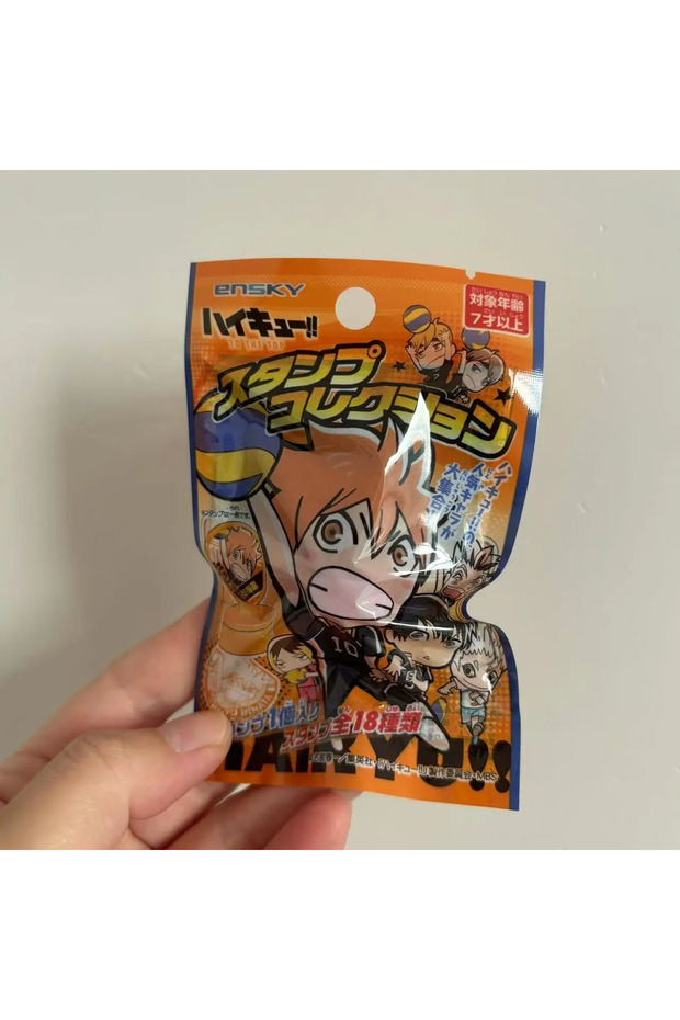 Bandai Random 1pc seal Original Anime Haikyuu Anime!! Hinata Shoyo Kageyama Tobio Boxuto Kotaro Card