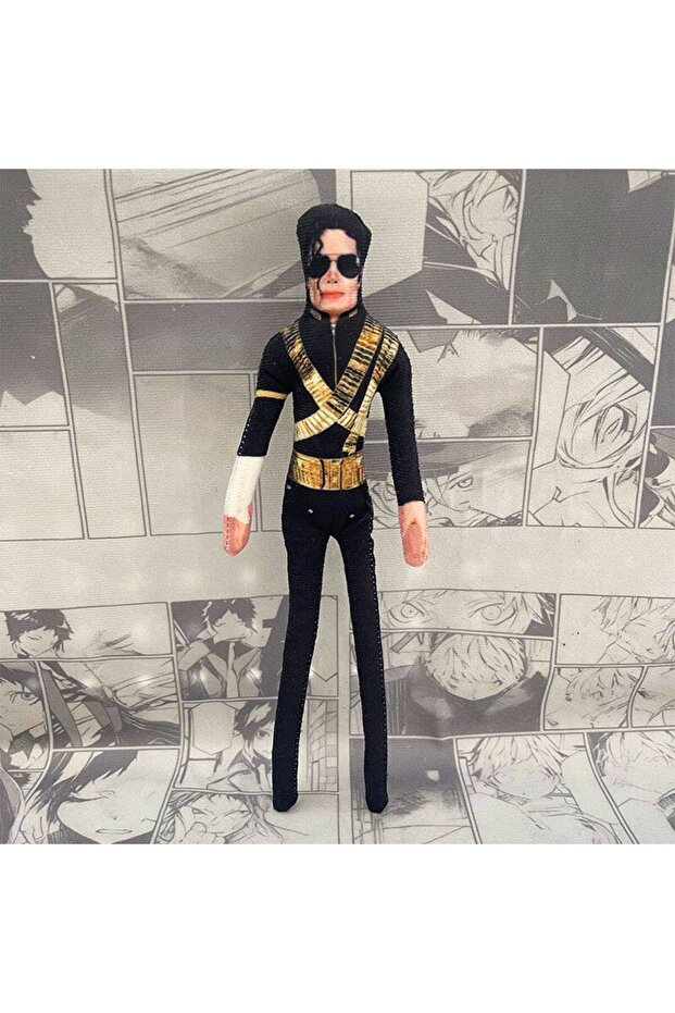 Bandai Jackson doll C 6pcs Michael Jackson Cosplay Prop Plush Doll Stuffed Figure Dolls Room Decorat