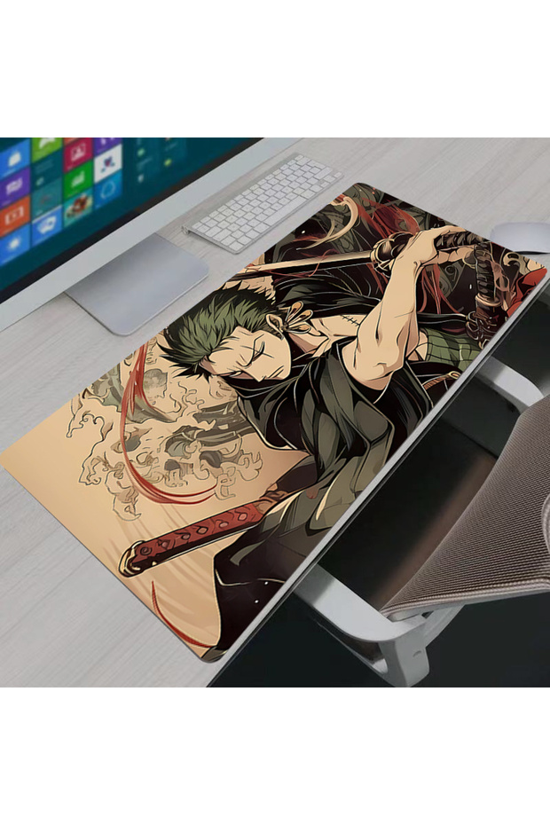Bandai 800x300x2mm TK-0000013577 Mouse Pads Anime Gaming Accessories Large Mousepad One Piece Zoro C