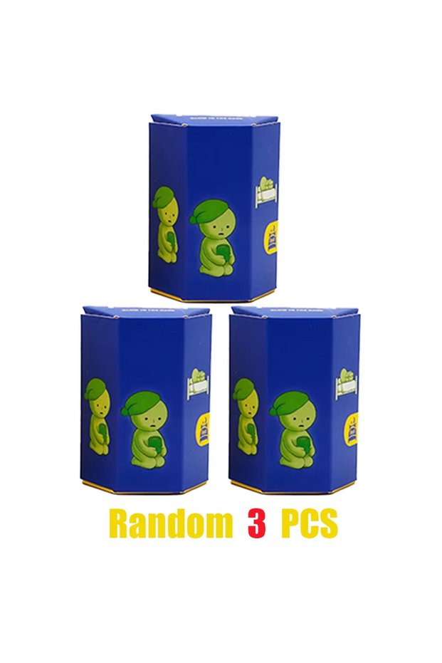 Random 3 pcs Mini Figure Cute Noctilucent Doll Cartoon Toy Desktop Ornament Mystery Surprise Gifts