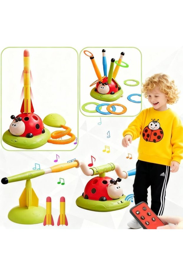 3in1 3-in-1 Musical Ladybug Jump Rope, Sturdy Outdoor Educational Toy, Perfect for Birthday & Party