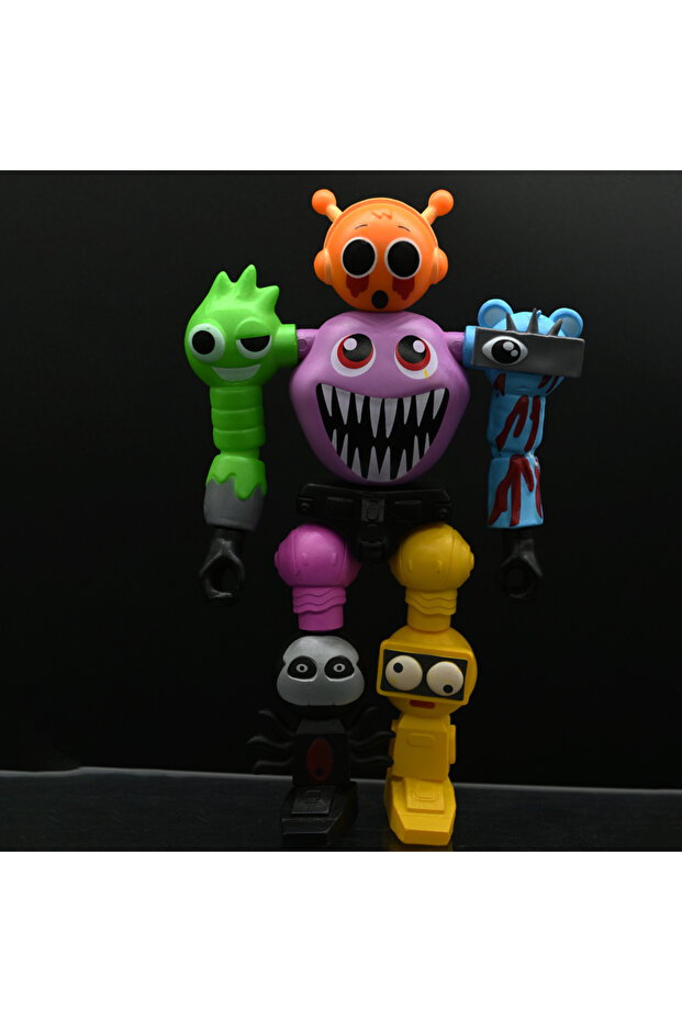 D Game Figures Sprunki Assemble Robot Action Figures Model Desktop Ornaments Decoration Dolls Kids .