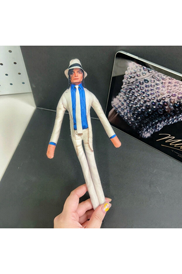 Type G 1PC Michael Jackson Bendable Plush Doll Built-in Iron Wire Frame Poseable Abstract Rat Jerky