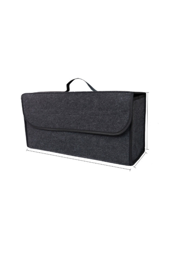 Dark grey 1 Car Trunk Organizer Box,Foldable Storage Bag with Compartments For SUVs,Sedans,Trucks-Du