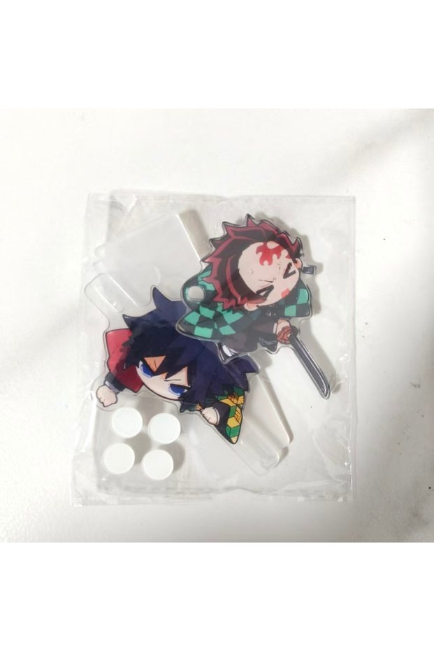 Bandai 4-6cm opp bag Giyuu Help Tanjirou Hot Demon Slayer Acrylic Anime Peripheral Ornaments Tomioka