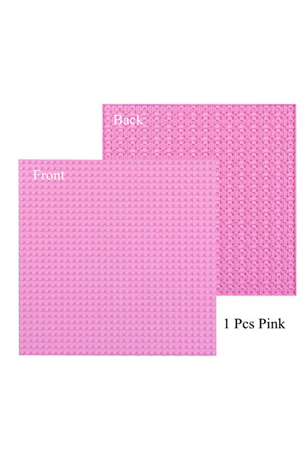 Pink 14 Colors 32*32 Dots Double Sided Baseplate Building Blocks Classical Base Plate Bricks Kids To