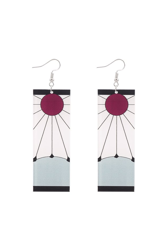 Bandai ES477 Anime Acrylic Earrings Popular Anime Acrylic Earrings Tanjiro Earrings for Women and Me