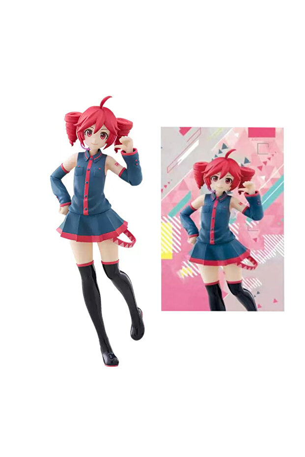 Bandai with box Original Utau Kasane Teto Premium Chokonose Action Figure PVC Model Collection Anime