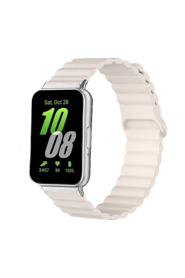 for Galaxy Fit 3 31. Starlight color Magnetic Strap for Fit 3 Sport Silicone Watch Band for Fit3