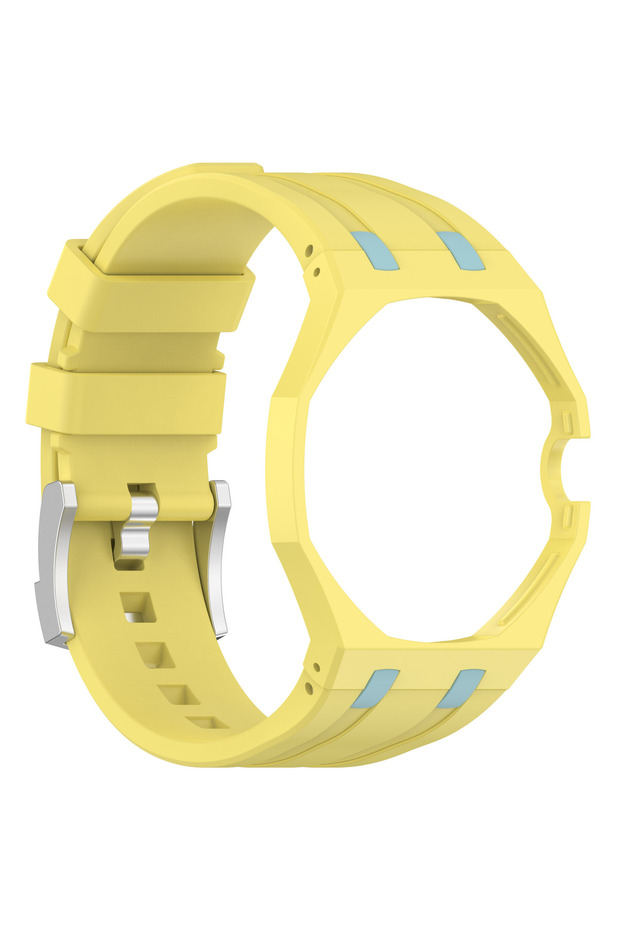 For Royal POP Yellow-3 2 In 1 Strap + Case for Swatch x AP Royal pop Pocket Watch Change to Wristwat