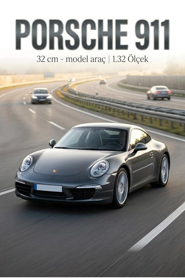 Hobbiez Licensed Porsche 911 Carrera Doors Can Be Opened Model Diecast 1/32 Scale Metal Vehicle with Stand