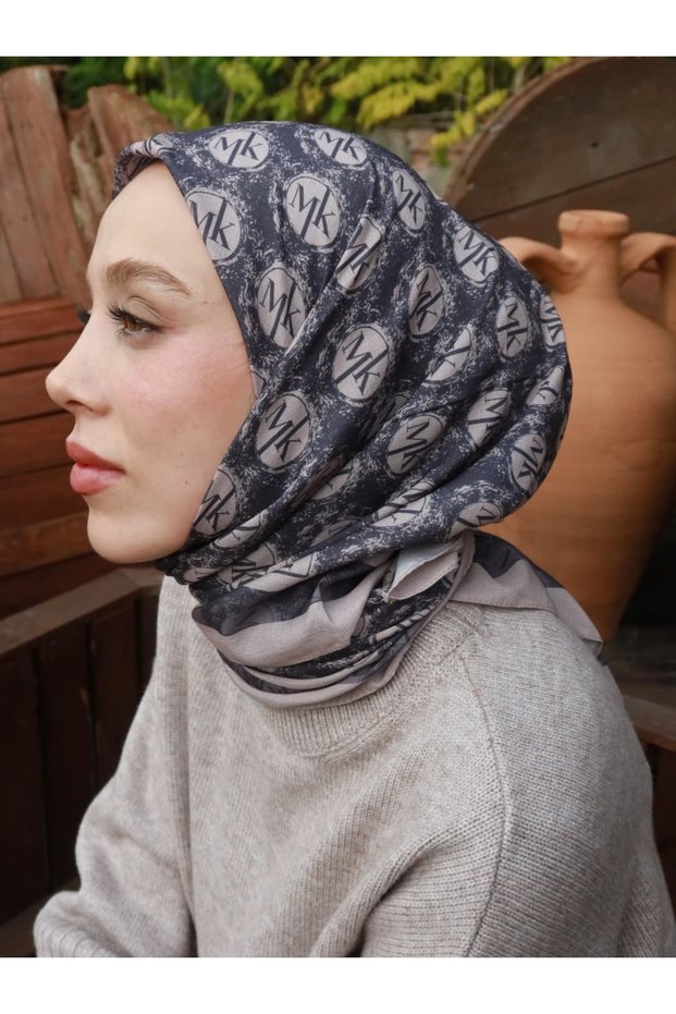 وشاح قطني من ModaKaşmir Lina - بنمط ميدالية