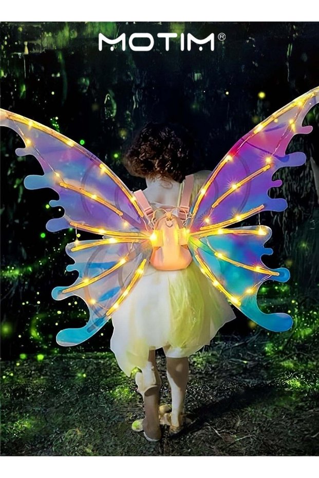 Light Up Fairy Wings DIY Elf Wings Costume Accessory for Women Fairy Accessories for Women Kid Girl