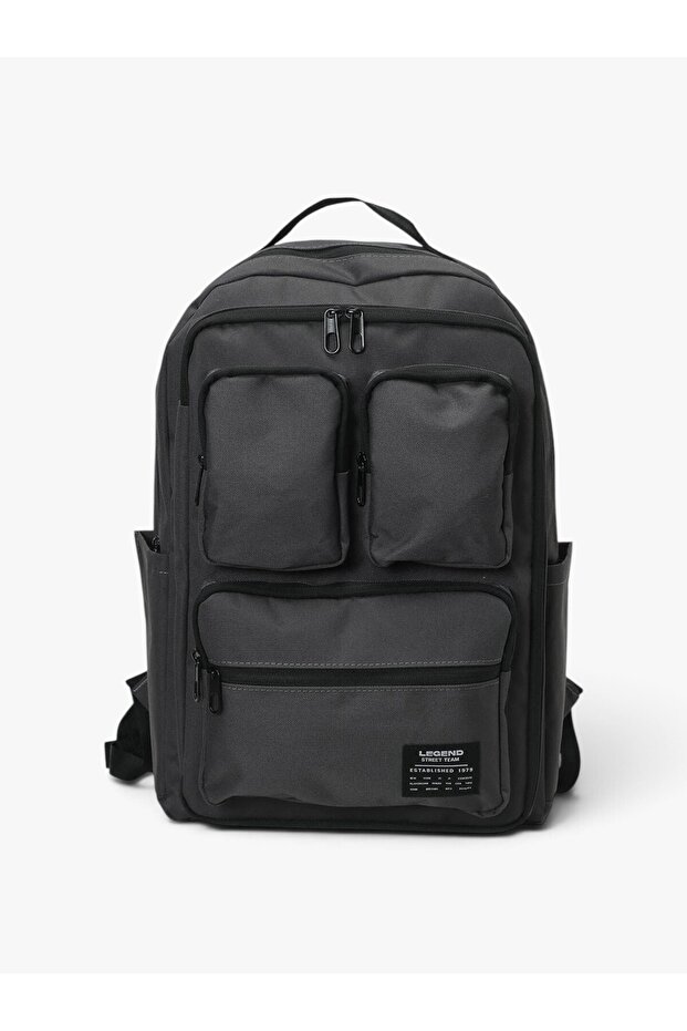 6W Multi Pcket Bpck 6Pr Anthracite Unisex Anthracite Bag - 102715484