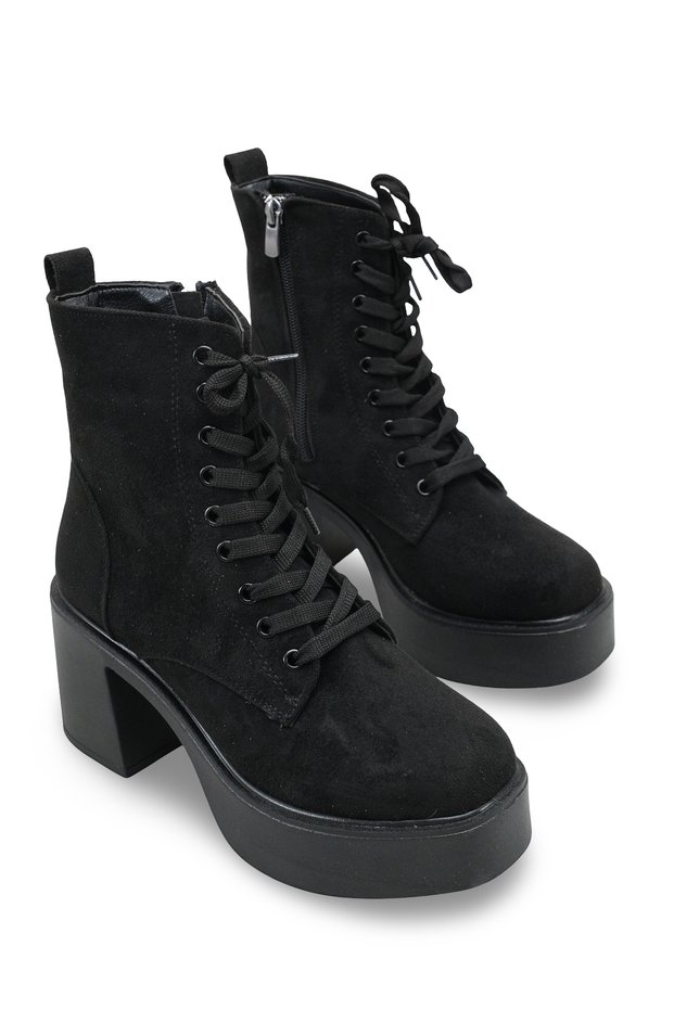 Maia Serena Women's Heeled Boots 0012300 Black Suede