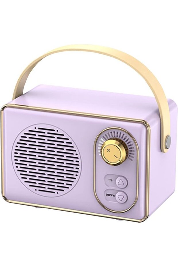 Retro Bluetooth speaker, purple, BT5.0.