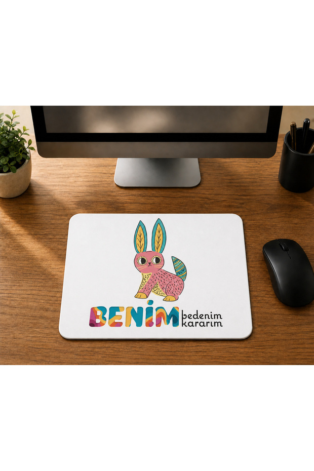 Rabbit Printed Mousepad Computer Mat