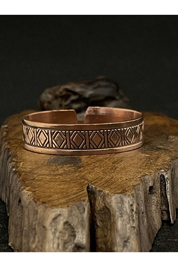 100% Copper Bracelet Patterned Pure Copper Bracelet