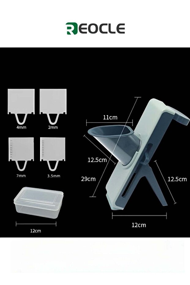 Safe Mandoline Slicer Adjustable Vegetable Food Chopper Potato Fries Cutter with Detachable Blade Kitchen Chopping Artifact as Gift for Mother's Day