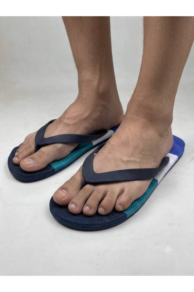 Men's Basic Comfortable Basic Black Flip Flops Beach Slippers Flipflops