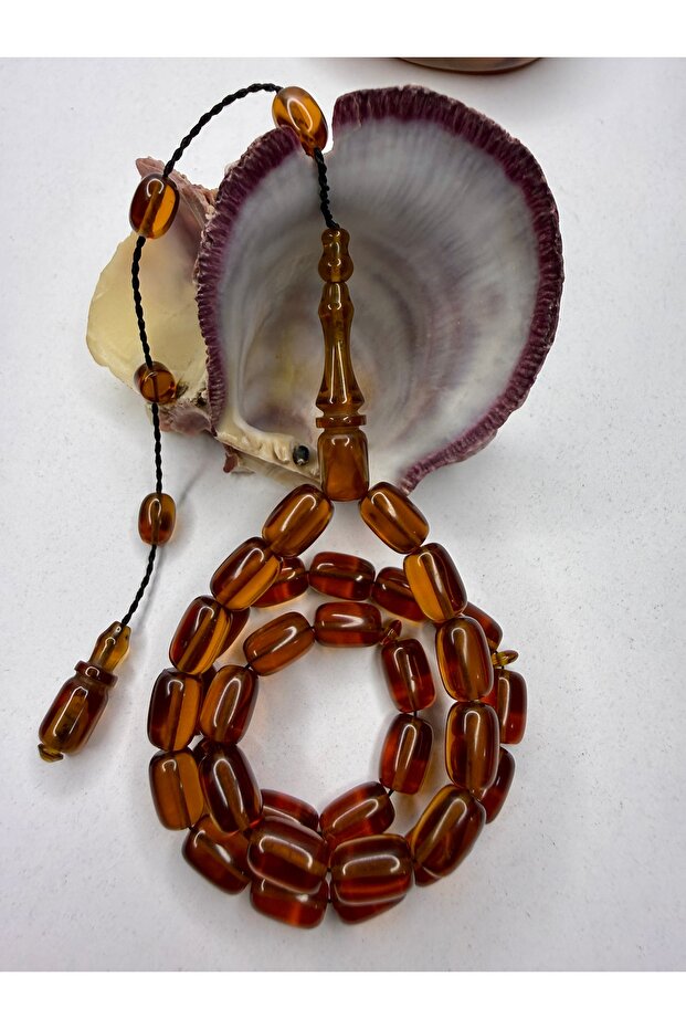 7/11 mm Systematic Set of Immaculate Fire Amber Prayer Beads