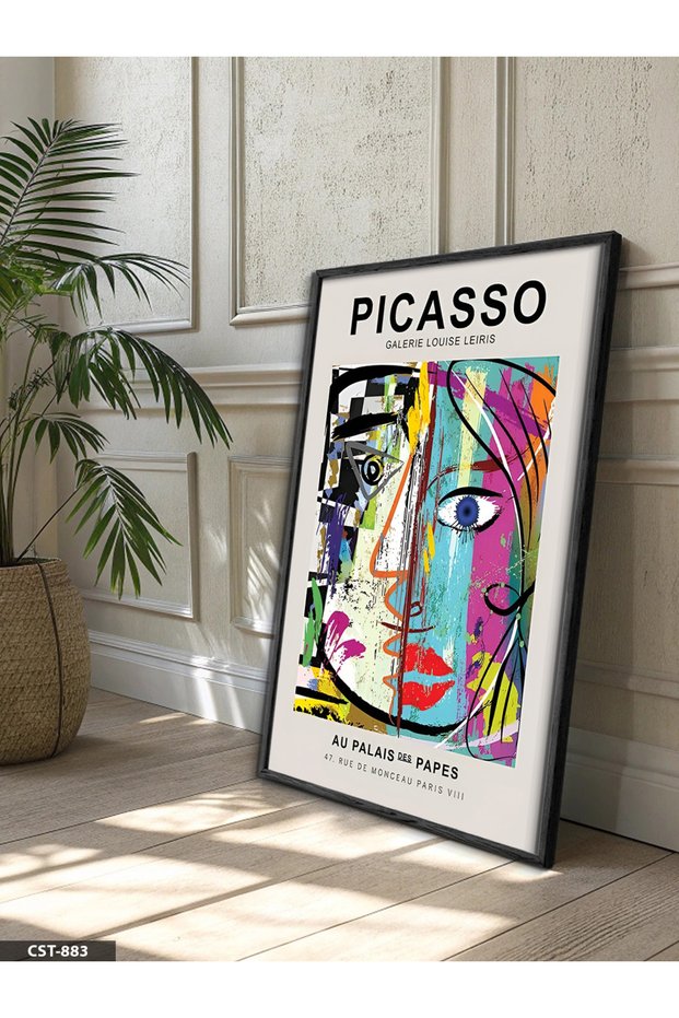 Picasso Abstract Portrait One Piece Wooden Framed Painting