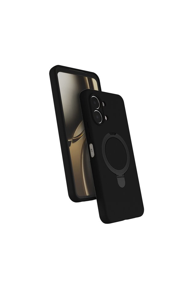 Oppo A6 Pro Case with 360 Degree Rotating Stand, Magsafe Camera Lens Protection, Silicone Case