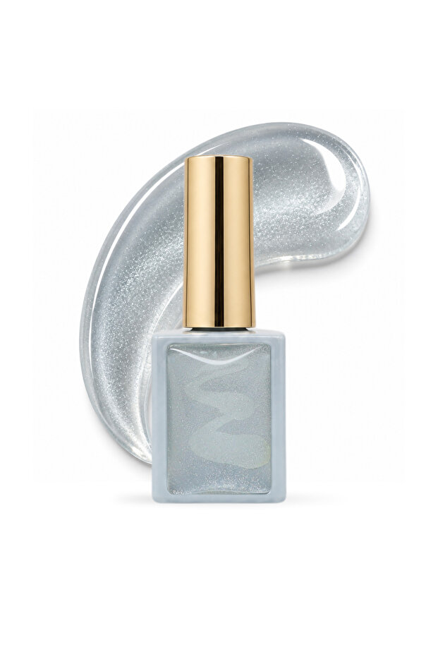 Silver Snow White Cat Eye Gel Polish 8ml HEMA & TPO Free