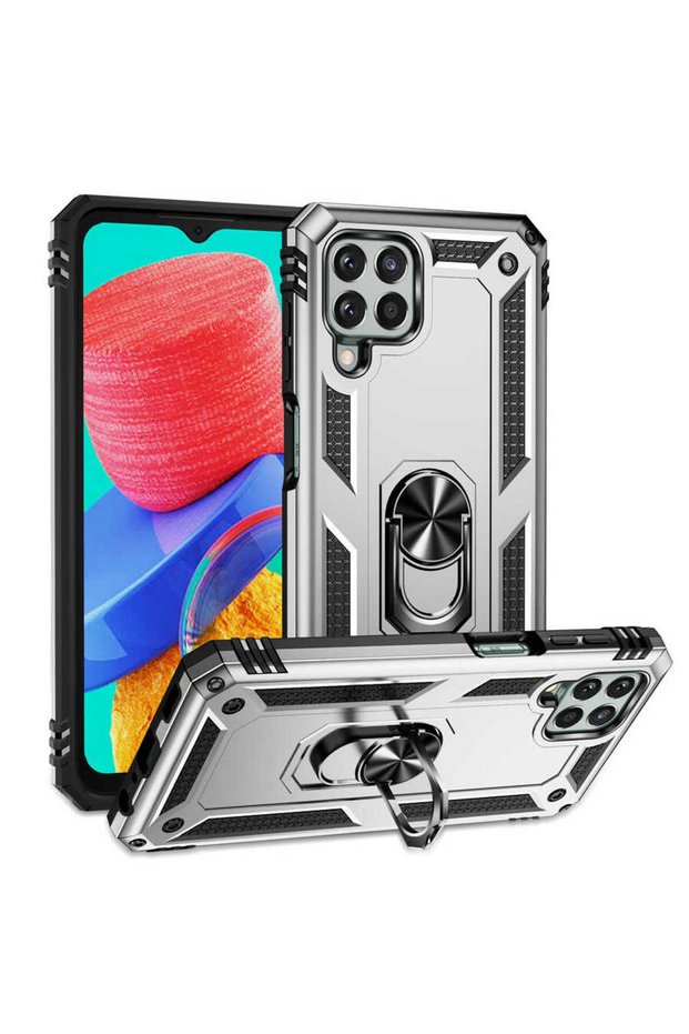 Galaxy M33 Case Camera Protector Magnetic Stand Tank Protection Marçev