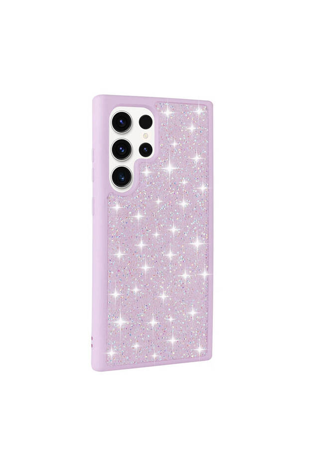 Galaxy S23 Ultra Case with Glitter Diamonds and Raised Camera Silicone Frame