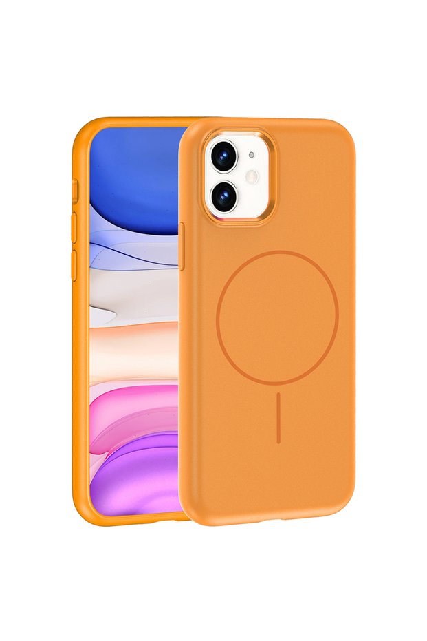 iPhone 11 Case Slim Magsafe Ring Camera Raised Silicone Marçev