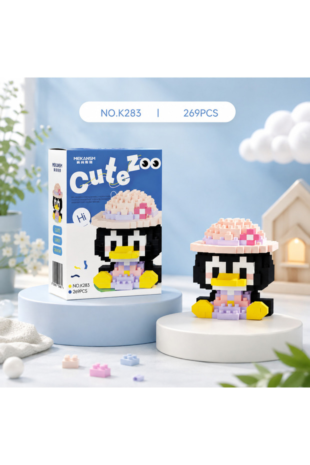 Cute Zoo Series Cute Penguin Brick Block Building Block Figure