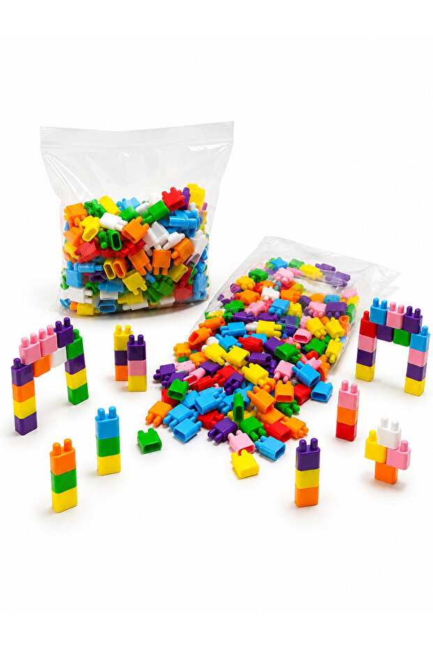 Montessori 360 Pieces Colorful Interlocking Building Blocks Educational Creative Intelligence and Skill Toy**